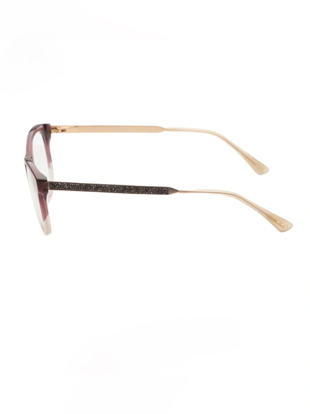 JIMMY CHOO ~ 2-Reading Glass Frames with Snakeskin Embossed Magnetic Case Holder
